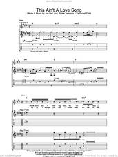 Cover icon of This Ain't A Love Song sheet music for guitar (tablature) by Bon Jovi, DES CHILD, Desmond Child and Richie Sambora, intermediate skill level