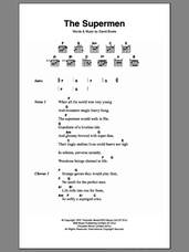 Cover icon of The Supermen sheet music for guitar (chords) by David Bowie, intermediate skill level