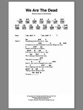 Cover icon of We Are The Dead sheet music for guitar (chords) by David Bowie, intermediate skill level