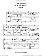 Cover icon of The Princess (Die Prinzessin) sheet music for voice and piano by Edvard Grieg, classical score, intermediate skill level