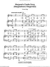 Cover icon of Margaret's Cradle Song (Margarethens Wiegenlied) sheet music for voice and piano by Edvard Grieg, classical score, intermediate skill level