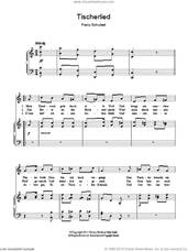 Cover icon of Tischlerlied sheet music for voice and piano by Franz Schubert, classical score, intermediate skill level