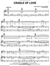 Cover icon of Cradle Of Love sheet music for voice, piano or guitar by Johnny Preston, Jack Fautheree and Wayne Gray, intermediate skill level
