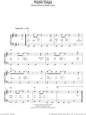 Cover icon of Radio Ga Ga sheet music for piano solo by Queen and Roger Taylor, easy skill level