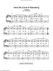 Cover icon of Here We Come A-Wassailing sheet music for voice and piano, intermediate skill level
