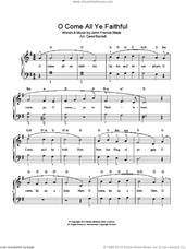 Cover icon of O Come, All Ye Faithful (Adeste Fideles) sheet music for voice and piano by John Francis Wade, intermediate skill level