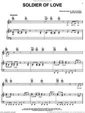 Cover icon of Soldier Of Love sheet music for voice, piano or guitar by Donny Osmond, Carl Sturken and Evan Rogers, intermediate skill level