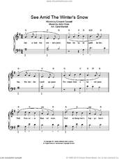 Cover icon of See Amid The Winter's Snow sheet music for voice and piano by Edward Caswall and John Goss, intermediate skill level