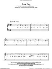 Cover icon of Price Tag sheet music for piano solo by Claude Kelly, B.o.B., Bobby Ray Simmons, Jessica Cornish and Lukasz Gottwald, easy skill level