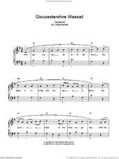 Cover icon of Gloucestershire Wassail sheet music for voice and piano, intermediate skill level
