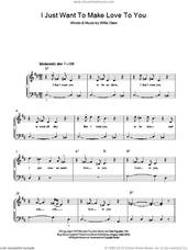 Cover icon of I Just Want To Make Love To You sheet music for piano solo by Etta James and Willie Dixon, easy skill level