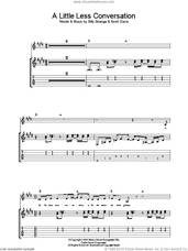 Cover icon of A Little Less Conversation sheet music for guitar (tablature) by Elvis Presley, Billy Strange and Scott Davis, intermediate skill level