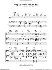 Cover icon of Wrap My Words Around You sheet music for voice, piano or guitar by Daniel Bedingfield, intermediate skill level