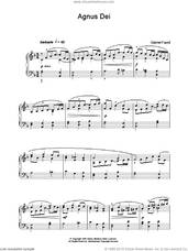 Cover icon of Agnus Dei (from 'Requiem') sheet music for piano solo by Gabriel Faure and Philip Lawrence, classical score, intermediate skill level