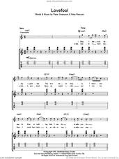 Cover icon of Lovefool sheet music for guitar (tablature) by The Cardigans, Nina Persson and Peter Svensson, intermediate skill level