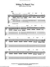 Cover icon of Writing To Reach You sheet music for guitar (tablature) by Merle Travis and Fran Healy, intermediate skill level