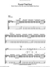 Cover icon of Found That Soul sheet music for guitar (tablature) by Manic Street Preachers, James Dean Bradfield, Nick Jones and Sean Moore, intermediate skill level