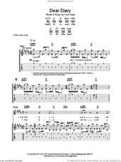 Cover icon of Dear Diary sheet music for guitar (tablature) by Merle Travis and Fran Healy, intermediate skill level