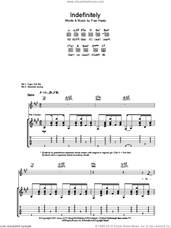 Cover icon of Indefinitely sheet music for guitar (tablature) by Merle Travis and Fran Healy, intermediate skill level
