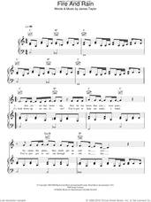 Cover icon of Fire And Rain sheet music for voice, piano or guitar by Birdy and James Taylor, intermediate skill level