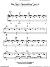 Cover icon of The District Sleeps Alone Tonight sheet music for voice, piano or guitar by Birdy, Ben Gibbard and Jimmy Tamborello, intermediate skill level
