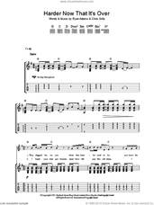 Cover icon of Harder Now That It's Over sheet music for guitar (tablature) by Ryan Adams and Chris Stills, intermediate skill level