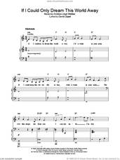Cover icon of If I Could Only Dream This World Away sheet music for voice, piano or guitar by Andrew Lloyd Webber, The Woman In White (Musical) and David Zippel, intermediate skill level