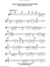 Cover icon of Take These Chains From My Heart sheet music for voice and other instruments (fake book) by Hank Williams, Fred Rose and Hy Heath, intermediate skill level