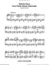 Cover icon of Domine Deus sheet music for voice and piano by Andrea Bocelli and Gioacchino Rossini, classical score, intermediate skill level