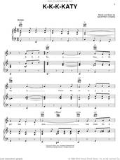 Cover icon of K-K-K-Katy sheet music for voice, piano or guitar by Geoffrey O'Hara, intermediate skill level