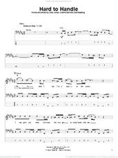 Cover icon of Hard To Handle sheet music for bass (tablature) (bass guitar) by The Black Crowes, Allen Jones, Alvertis Bell and Otis Redding, intermediate skill level