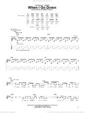 Cover icon of When I Go Down sheet music for guitar (tablature) by Relient K and Matthew Thiessen, intermediate skill level
