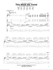 Cover icon of This Week The Trend sheet music for guitar (tablature) by Relient K and Matthew Thiessen, intermediate skill level