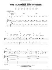 Cover icon of Who I Am Hates Who I've Been sheet music for guitar (tablature) by Relient K and Matthew Thiessen, intermediate skill level