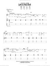 Cover icon of Let It All Out sheet music for guitar (tablature) by Relient K and Matthew Thiessen, intermediate skill level