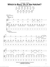 Cover icon of Which To Bury; Us Or The Hatchet? sheet music for guitar (tablature) by Relient K and Matthew Thiessen, intermediate skill level