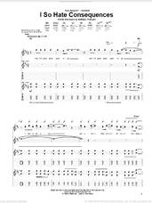 Cover icon of I So Hate Consequences sheet music for guitar (tablature) by Relient K and Matthew Thiessen, intermediate skill level