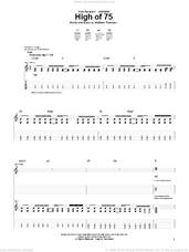 Cover icon of High Of 75 sheet music for guitar (tablature) by Relient K and Matthew Thiessen, intermediate skill level