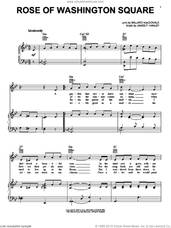 Cover icon of Rose Of Washington Square sheet music for voice, piano or guitar by Benny Goodman, Pee Wee Russell, Ballard MacDonald and James Hanley, intermediate skill level