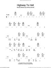 Cover icon of Highway To Hell sheet music for ukulele (chords) by AC/DC, Angus Young, Bon Scott and Malcolm Young, intermediate skill level