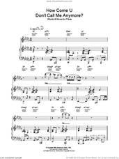 Cover icon of How Come U Don't Call Me Anymore sheet music for voice, piano or guitar by Prince, intermediate skill level