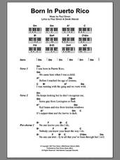 Cover icon of Born In Puerto Rico sheet music for voice, piano or guitar by Paul Simon and Derek Walcott, intermediate skill level