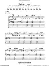 Cover icon of Twisted Logic sheet music for guitar (tablature) by Coldplay, Chris Martin, Guy Berryman, Jon Buckland and Will Champion, intermediate skill level