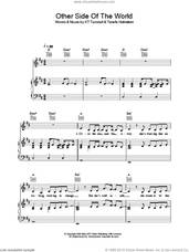 Cover icon of Other Side Of The World sheet music for voice, piano or guitar by KT Tunstall and Terefe Holmstrom, intermediate skill level