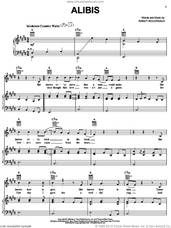 Cover icon of Alibis sheet music for voice, piano or guitar by Tracy Lawrence and Randy Boudreaux, intermediate skill level