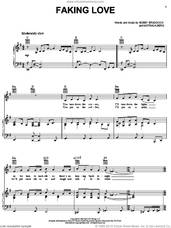 Cover icon of Faking Love sheet music for voice, piano or guitar by T.G. Sheppard, Bobby Braddock and Matraca Berg, intermediate skill level
