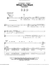 Cover icon of What You Want sheet music for guitar (tablature) by Evanescence and Amy Lee, intermediate skill level