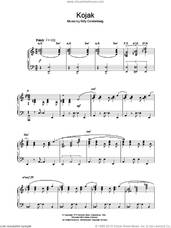 Cover icon of Theme from Kojak sheet music for piano solo by Billy Goldenberg, intermediate skill level