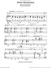 Cover icon of Winter Wonderland sheet music for voice, piano or guitar by Richard Smith and Felix Bernard, intermediate skill level