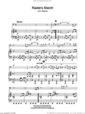 Cover icon of Raiders March sheet music for voice, piano or guitar by John Williams, intermediate skill level
